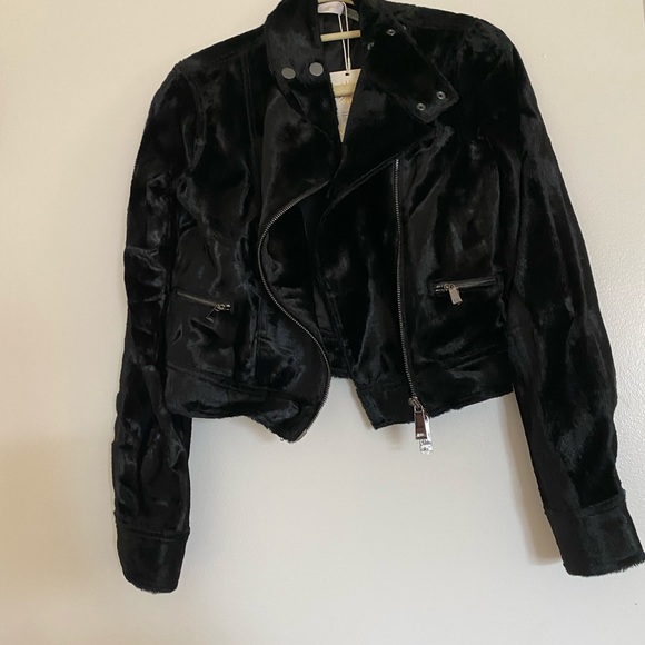 Ramy Brook Jackets & Blazers - NWT - Ramy Brook Faux Fur Moto Jacket